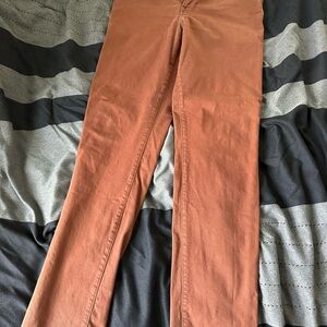 Express Rust Colored Slim Fit Chinos 32x32